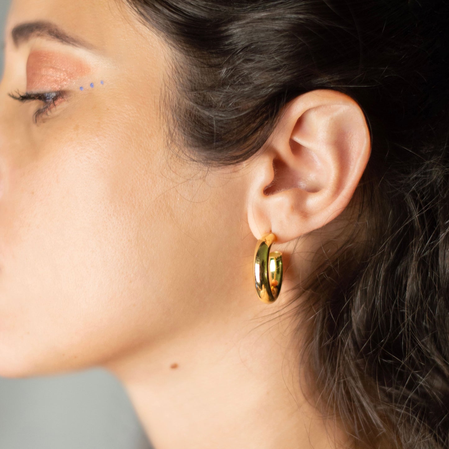 ORECCHINI HOOPS IN ORO CLAIRE