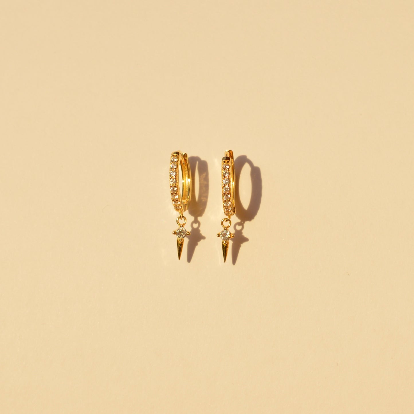 ORECCHINI HOOPS IN ORO E ZIRCONI VENICE
