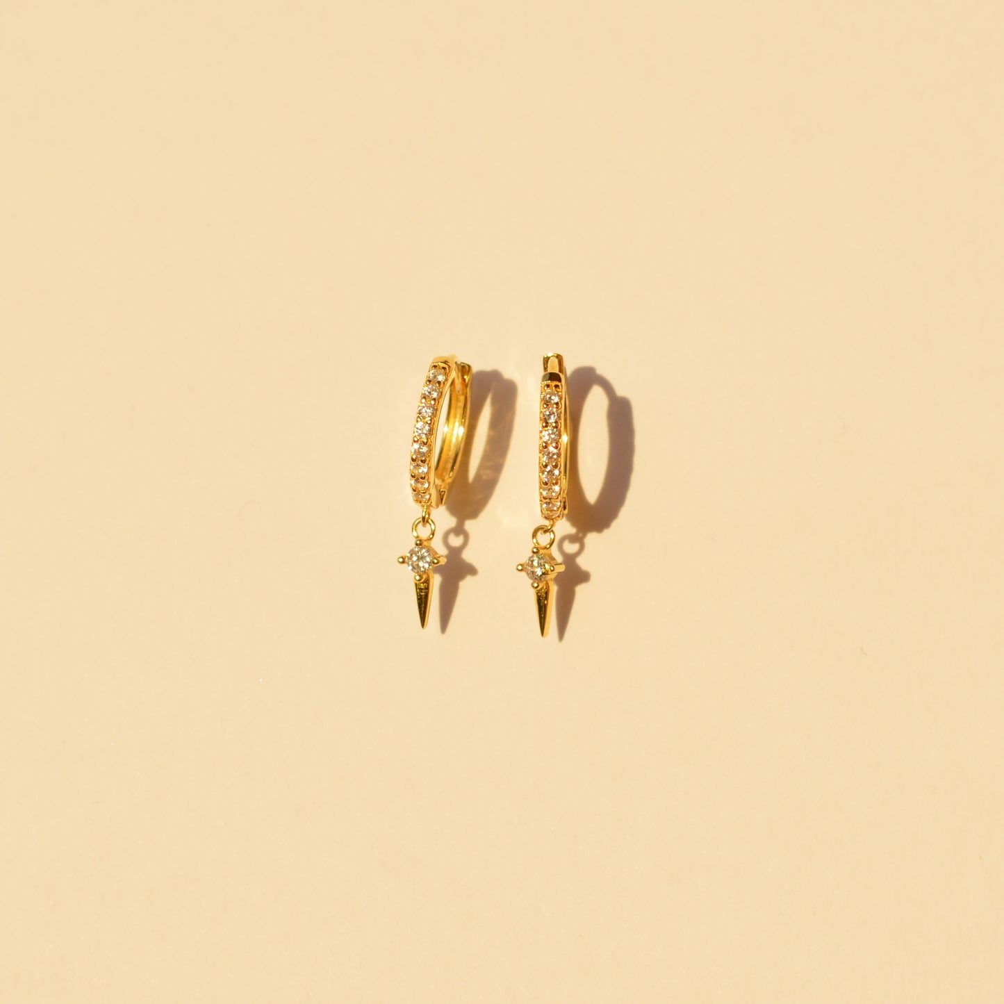 ORECCHINI HOOPS IN ORO E ZIRCONI VENICE
