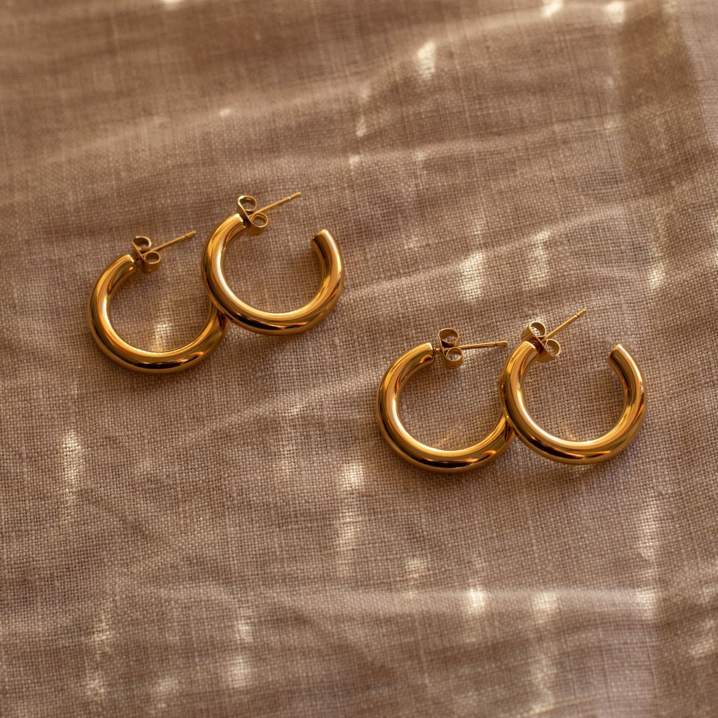 ORECCHINI HOOPS IN ORO HOLLY