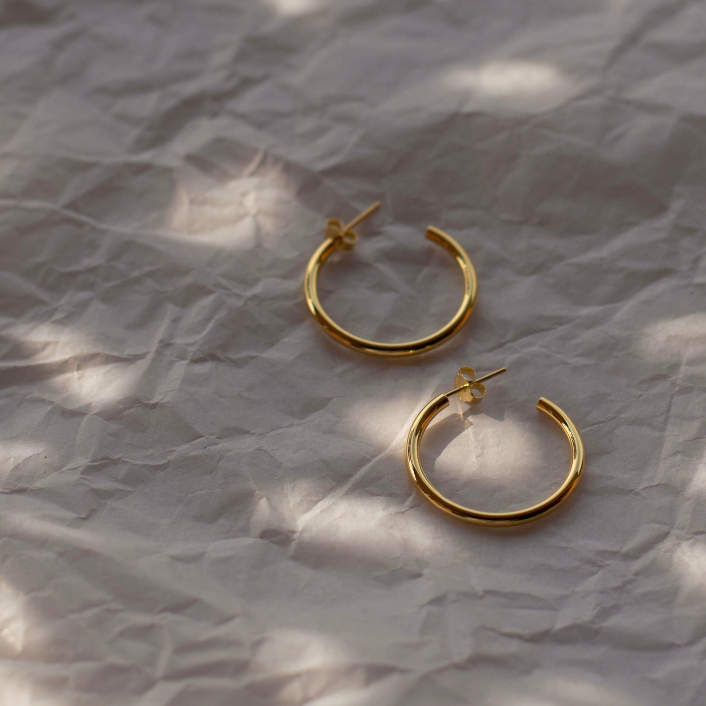 ORECCHINI HOOPS IN ORO MAYA