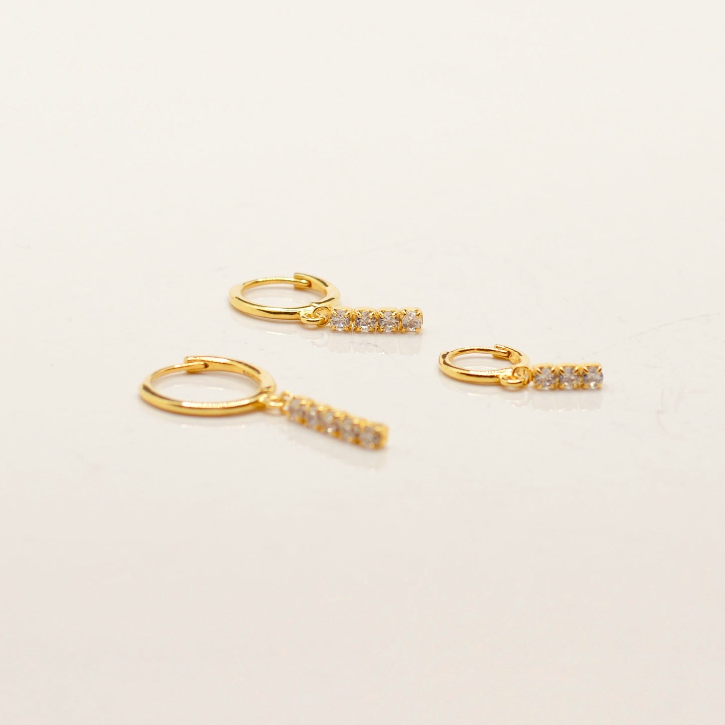 TRIS ORECCHINI HOOPS IN ORO LONDON